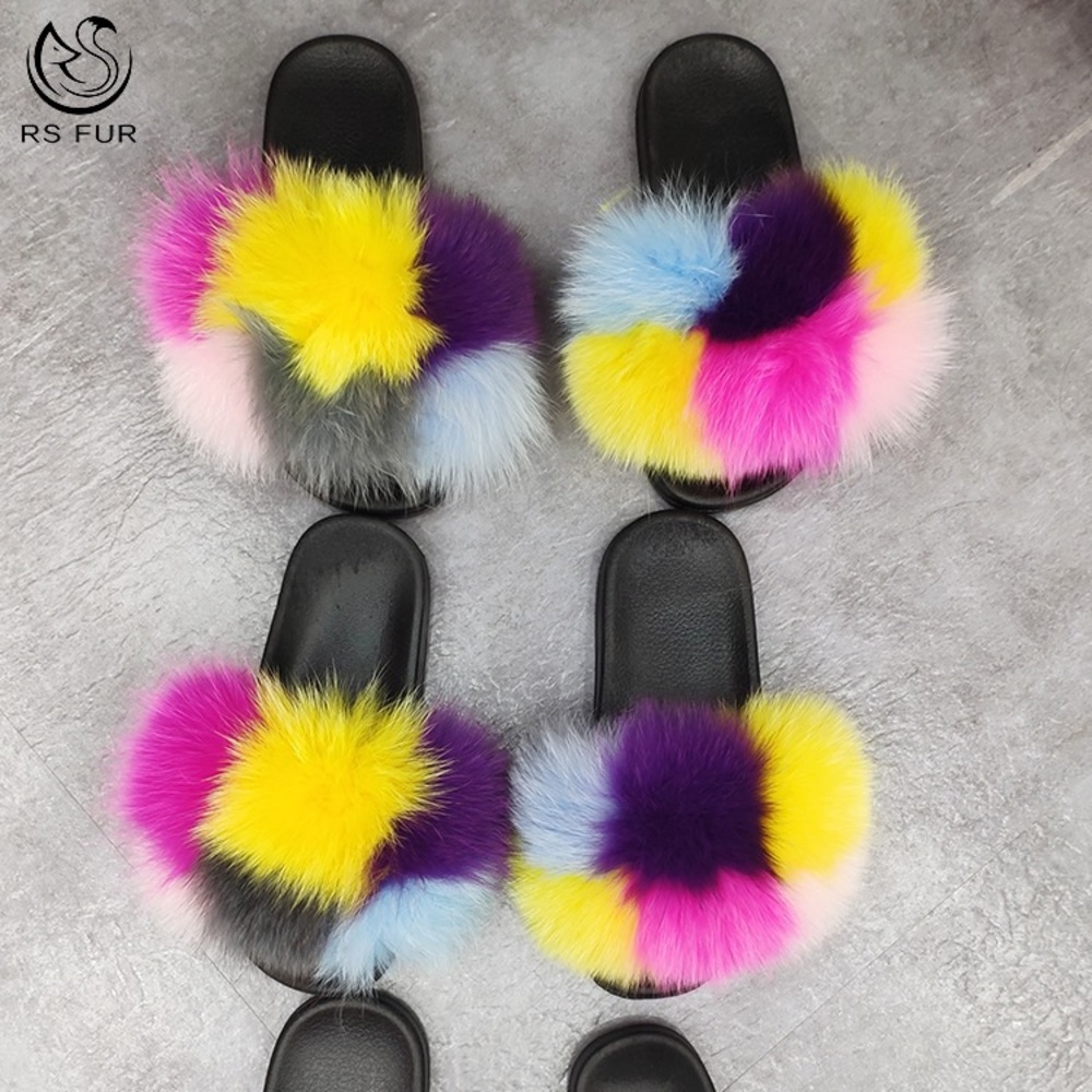 💕Only 1 left💕🛍Luxury 100% Fox fur Slides.🛍 - Picture 6 of 6